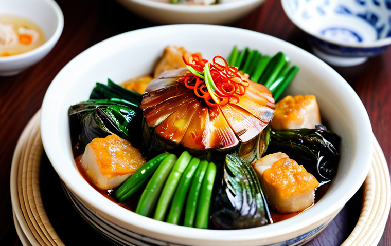 중국 명절 음식 - A Bowl of Longevity Noodles**

"A steaming bowl of long longevity noodles with shrimp, bok choy, and...