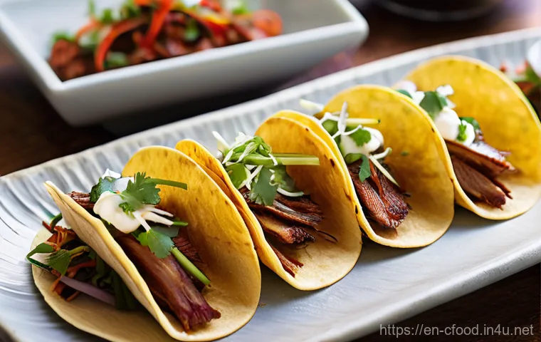 중국 요리의 세계화 - **Prompt:** A beautifully plated, elevated version of Mapo Tofu, presented in a gourmet setting. The...